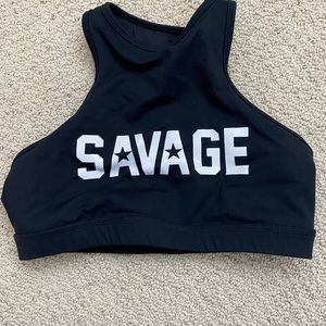 Savage barbell sports bra